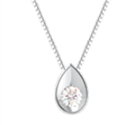 Collar Demetra Mujer ESSENTIAL in Oro blanco Diamante 031D.001.W.A3